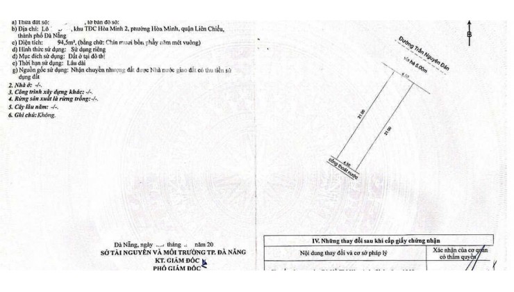 Bán đất đường Trần Nguyễn Đán - Sát Hồ Tùng Mậu